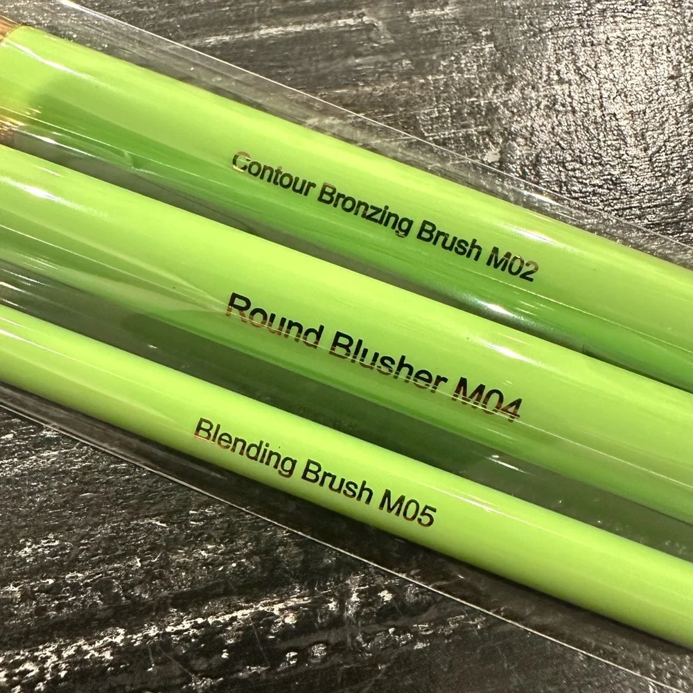 lmissglam 3pcs Green Brush Set